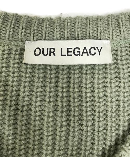 OUR LEGACY（アワーレガシー）OUR LEGACY (アワーレガシー) Zip Wrap Cardigan 黄緑 サイズ:44の古着・服飾アイテム