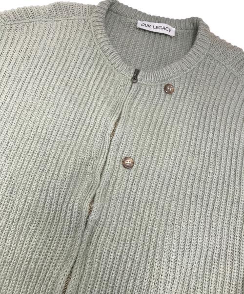 OUR LEGACY（アワーレガシー）OUR LEGACY (アワーレガシー) Zip Wrap Cardigan 黄緑 サイズ:44の古着・服飾アイテム