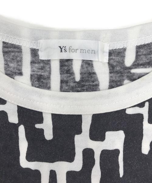 Y's for men（ワイズフォーメン）Y's for men (ワイズフォーメン) 総柄Tシャツ ブラック サイズ:表記なしの古着・服飾アイテム