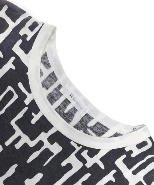 Y's for men（ワイズフォーメン）Y's for men (ワイズフォーメン) 総柄Tシャツ ブラック サイズ:表記なしの古着・服飾アイテム