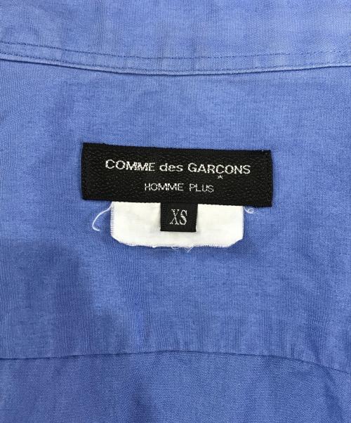 COMME des GARCONS HOMME PLUS（コムデギャルソンオムプリュス）COMME des GARCONS HOMME PLUS (コムデギャルソンオムプリュス) プレーンシャツ ブルー サイズ:XSの古着・服飾アイテム