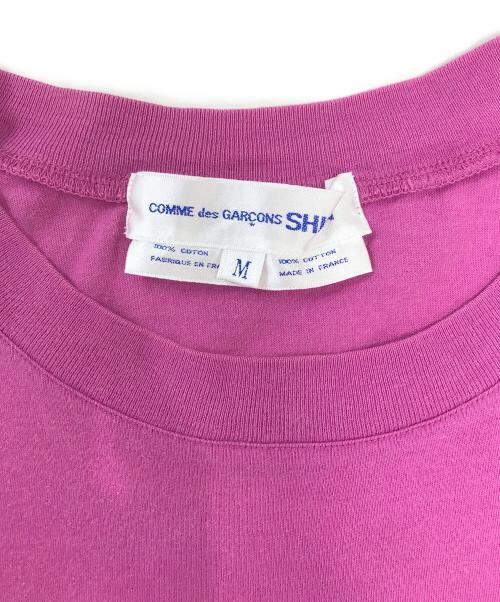 COMME des GARCONS SHIRT（コムデギャルソンシャツ）COMME des GARCONS SHIRT (コムデギャルソンシャツ) 裾ドッキングTシャツ パープル サイズ:Mの古着・服飾アイテム
