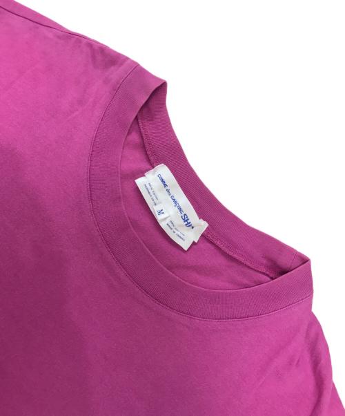 COMME des GARCONS SHIRT（コムデギャルソンシャツ）COMME des GARCONS SHIRT (コムデギャルソンシャツ) 裾ドッキングTシャツ パープル サイズ:Mの古着・服飾アイテム