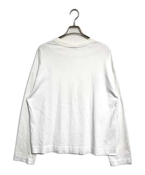 DRIES VAN NOTEN（ドリスヴァンノッテン）DRIES VAN NOTEN (ドリスヴァンノッテン) オーバーサイズロングスリーブカットソー ホワイト サイズ:Smallの古着・服飾アイテム