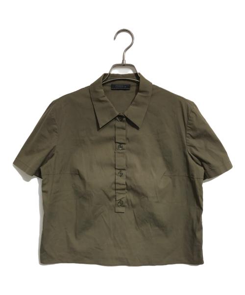 PRADA（プラダ）PRADA (プラダ) プルオーバーシャツ オリーブ サイズ:44の古着・服飾アイテム