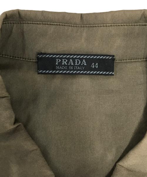 PRADA（プラダ）PRADA (プラダ) プルオーバーシャツ オリーブ サイズ:44の古着・服飾アイテム