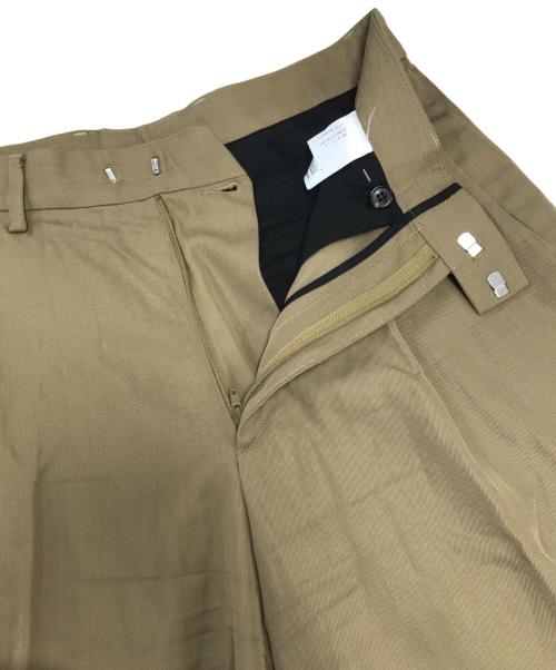 DRIES VAN NOTEN（ドリスヴァンノッテン）DRIES VAN NOTEN (ドリスヴァンノッテン) 2タックスラックス カーキ サイズ:46の古着・服飾アイテム