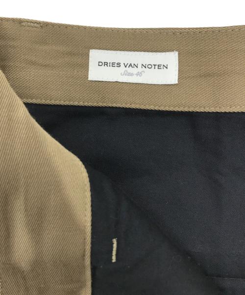 DRIES VAN NOTEN（ドリスヴァンノッテン）DRIES VAN NOTEN (ドリスヴァンノッテン) 2タックスラックス カーキ サイズ:46の古着・服飾アイテム