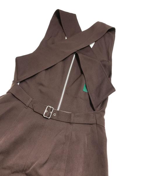 JUNIOR GAULTIER（ジュニアゴルチエ）JUNIOR GAULTIER (ジュニアゴルチエ) ジャンパースカート ブラウン サイズ:40の古着・服飾アイテム