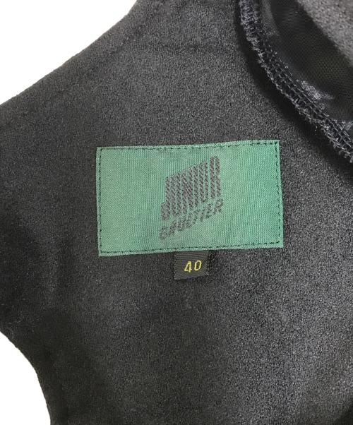 JUNIOR GAULTIER（ジュニアゴルチエ）JUNIOR GAULTIER (ジュニアゴルチエ) ウールワンピース ブラック サイズ:40の古着・服飾アイテム