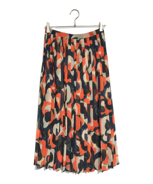 DRIES VAN NOTEN（ドリスヴァンノッテン）DRIES VAN NOTEN (ドリスヴァンノッテン) 総柄プリーツスカート マルチカラー サイズ:34の古着・服飾アイテム