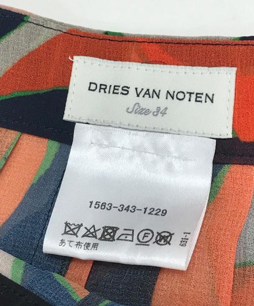 DRIES VAN NOTEN（ドリスヴァンノッテン）DRIES VAN NOTEN (ドリスヴァンノッテン) 総柄プリーツスカート マルチカラー サイズ:34の古着・服飾アイテム