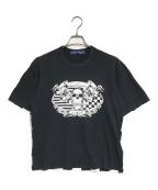 JUNYA WATANABE CdG MANジュンヤ ワタナベ コム デ ギャルソン マン）の古着「スカル×チェッカープリントTシャツ」｜ブラック