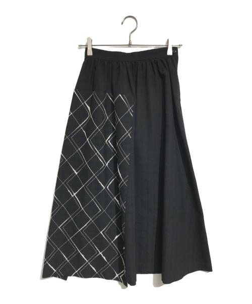 tricot COMME des GARCONS（トリココムデギャルソン）tricot COMME des GARCONS (トリココムデギャルソン) 切替スカート ブラック サイズ:Sの古着・服飾アイテム