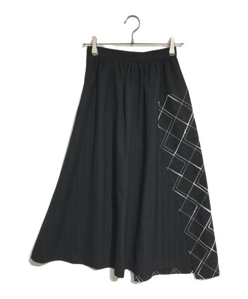 tricot COMME des GARCONS（トリココムデギャルソン）tricot COMME des GARCONS (トリココムデギャルソン) 切替スカート ブラック サイズ:Sの古着・服飾アイテム