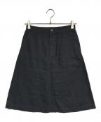 tricot COMME des GARCONSトリココムデギャルソン）の古着「コットンリネンスカート」｜ブラック