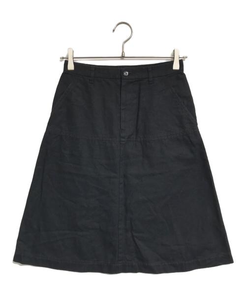 tricot COMME des GARCONS（トリココムデギャルソン）tricot COMME des GARCONS (トリココムデギャルソン) コットンリネンスカート ブラック サイズ:Sの古着・服飾アイテム