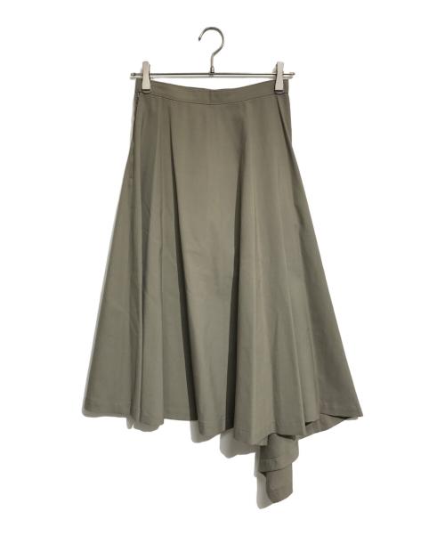 tricot COMME des GARCONS（トリココムデギャルソン）tricot COMME des GARCONS (トリココムデギャルソン) アシメロングスカート カーキ サイズ:Mの古着・服飾アイテム
