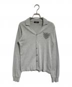 tricot COMME des GARCONSトリココムデギャルソン）の古着「エンブレムプリントカーディガン」｜グレー