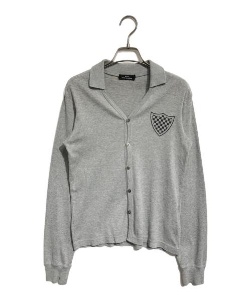 tricot COMME des GARCONS（トリココムデギャルソン）tricot COMME des GARCONS (トリココムデギャルソン) エンブレムプリントカーディガン グレー サイズ:表記なしの古着・服飾アイテム