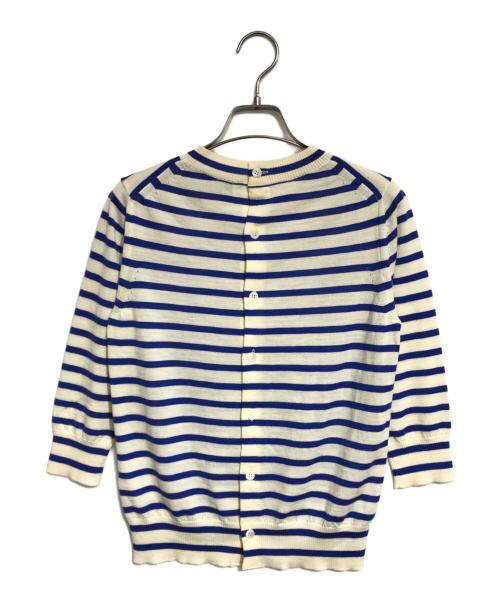 tricot COMME des GARCONS（トリココムデギャルソン）tricot COMME des GARCONS (トリココムデギャルソン) プリントボーダーニット アイボリー サイズ:表記なしの古着・服飾アイテム