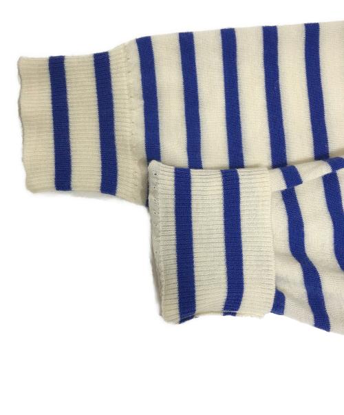 tricot COMME des GARCONS（トリココムデギャルソン）tricot COMME des GARCONS (トリココムデギャルソン) プリントボーダーニット アイボリー サイズ:表記なしの古着・服飾アイテム