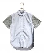 COMME des GARCONS JUNYA WATANABE MANコムデギャルソンジュンヤワタナベマン）の古着「切替シャツ」｜ブルー