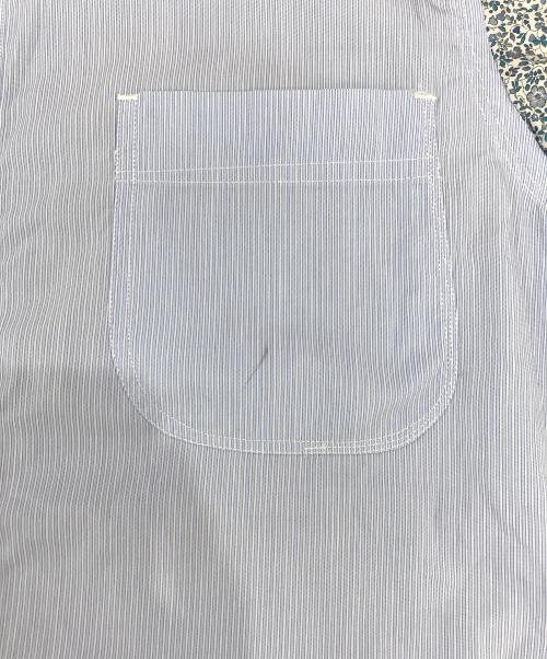 COMME des GARCONS JUNYA WATANABE MAN（コムデギャルソンジュンヤワタナベマン）COMME des GARCONS JUNYA WATANABE MAN (コムデギャルソンジュンヤワタナベマン) 切替シャツ ブルー サイズ:XSの古着・服飾アイテム