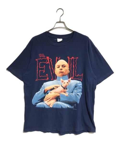 AUSTIN POWERS（オースティン・パワーズ）AUSTIN POWERS (オースティン・パワーズ) プリントTシャツ ネイビー サイズ:XLの古着・服飾アイテム