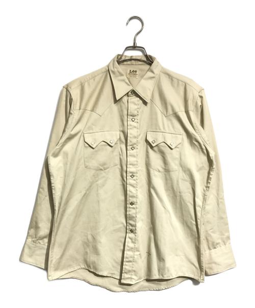 LEE（リー）LEE (リー) ウエスターナーシャツ ベージュ サイズ:16の古着・服飾アイテム