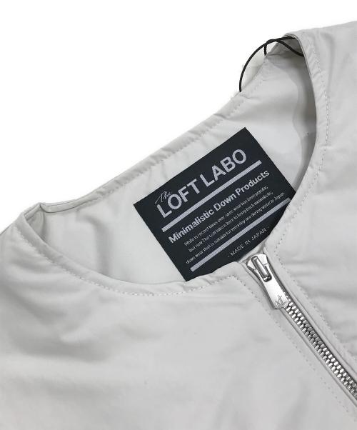 LOFT LABO（ロフトラボ）LOFT LABO (ロフトラボ) ノーカラーダウンジップコート ホワイト サイズ:1の古着・服飾アイテム