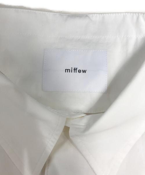 miffew（ミフュー）miffew (ミフュー) オーバーダウンシャツ ホワイト サイズ:1 未使用品の古着・服飾アイテム