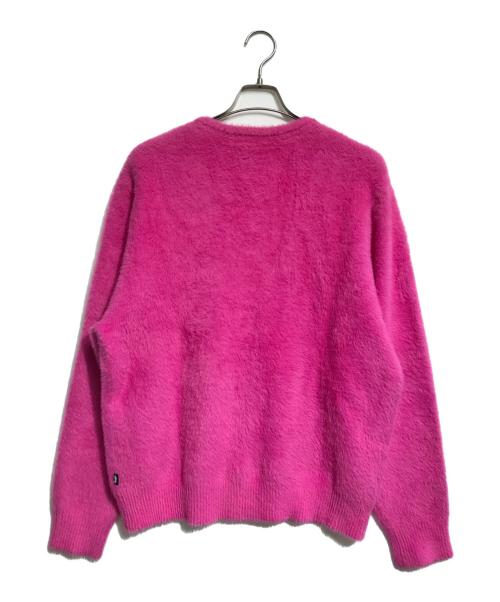 stussy（ステューシー）stussy (ステューシー) シャギーカーディガン ピンク サイズ:Lの古着・服飾アイテム