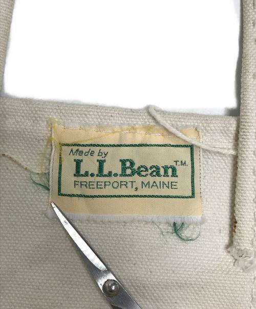 L.L.Bean（エルエルビーン）L.L.Bean (エルエルビーン) トートバッグ アイボリー×グリーン サイズ:表記なしの古着・服飾アイテム