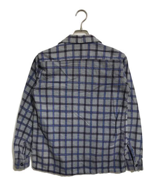 JETS（ジェッツ）JETS (ジェッツ) プリネルオープンカラーシャツ グレー サイズ:18の古着・服飾アイテム
