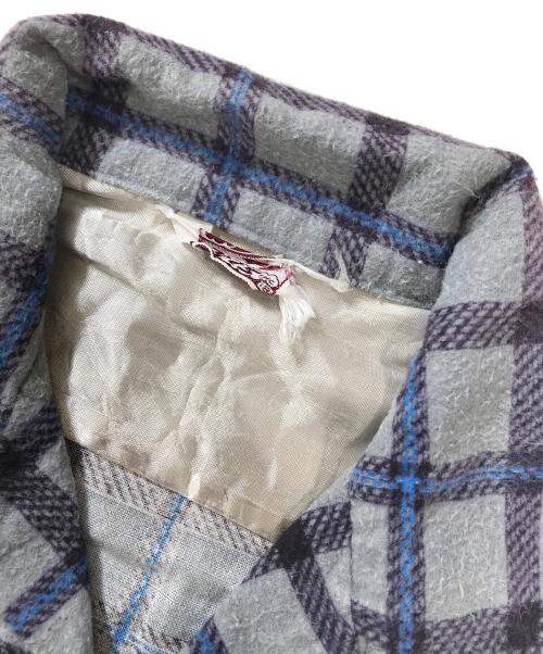 JETS（ジェッツ）JETS (ジェッツ) プリネルオープンカラーシャツ グレー サイズ:18の古着・服飾アイテム
