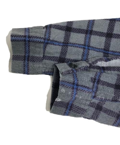 JETS（ジェッツ）JETS (ジェッツ) プリネルオープンカラーシャツ グレー サイズ:18の古着・服飾アイテム