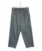 stussyステューシー）の古着「striped volume pleated trouser」｜グレー