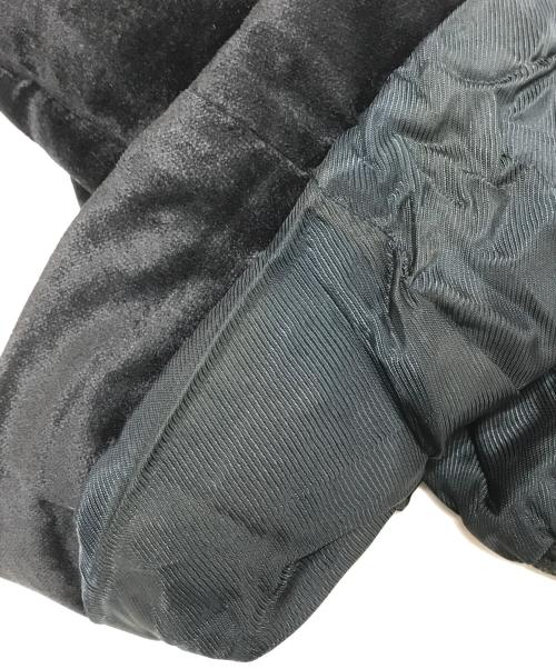 EMPORIO ARMANI（エンポリオ アルマーニ）EMPORIO ARMANI (エンポリオ アルマーニ) ベロアロングコート ブラック サイズ:40の古着・服飾アイテム
