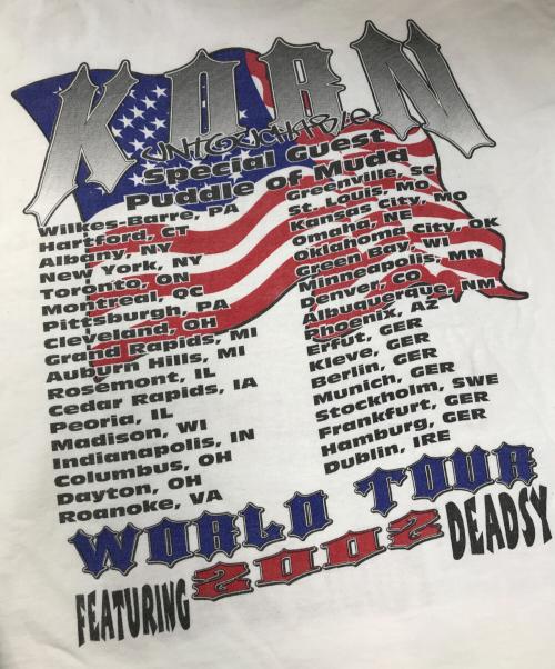 バンドTシャツ（バンドTシャツ）バンドTシャツ (バンドTシャツ) 00s KORN(コーン) バンドTシャツ ホワイト サイズ:Lの古着・服飾アイテム