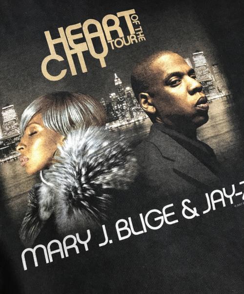 ラップTシャツ（ラップTシャツ）ラップTシャツ (ラップTシャツ) 00s MARY J.BLIGE&JAY-Z(メアリー・J・ブライジ&ジェイ・Z) ラップTシャツ ブラック サイズ:Lの古着・服飾アイテム