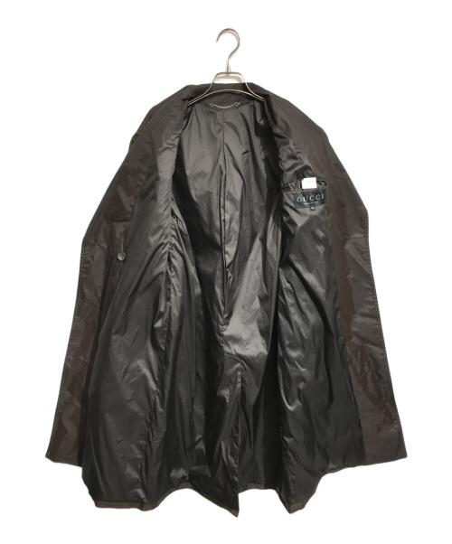 GUCCI（グッチ）GUCCI (グッチ) 比翼ダブルブレストコート ブラウン サイズ:42の古着・服飾アイテム