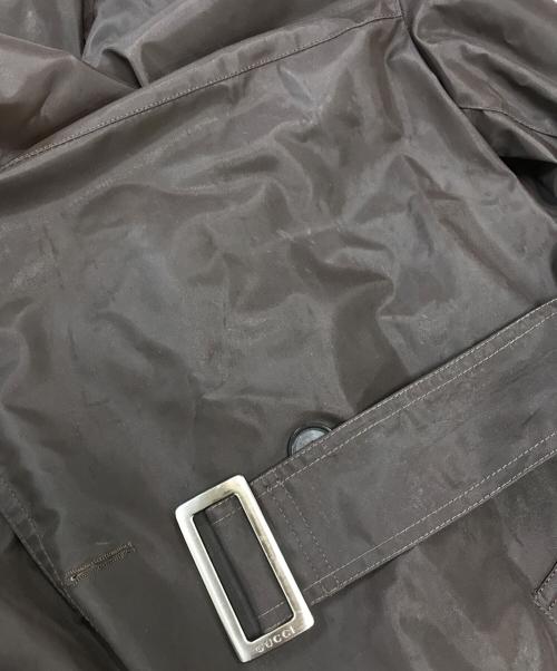 GUCCI（グッチ）GUCCI (グッチ) 比翼ダブルブレストコート ブラウン サイズ:42の古着・服飾アイテム