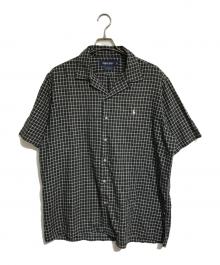POLO GOLF（ポロ ゴルフ）の古着「グラプチェックオープンカラーシャツ」｜ブラック