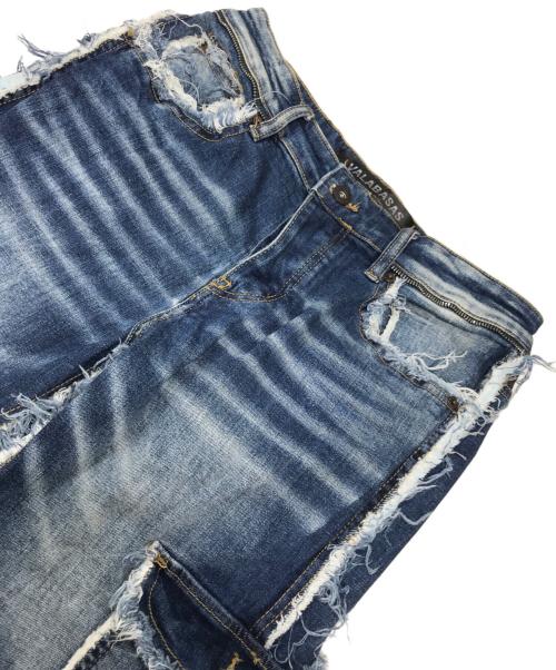 VALABASAS（バラバサス）VALABASAS (バラバサス) ハードクラッシュデニムパンツ インディゴ サイズ:30の古着・服飾アイテム