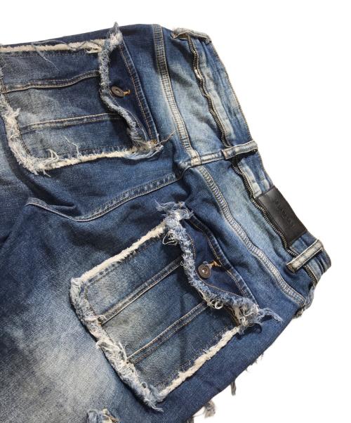 VALABASAS（バラバサス）VALABASAS (バラバサス) ハードクラッシュデニムパンツ インディゴ サイズ:30の古着・服飾アイテム
