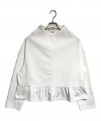 COMME des GARCONS COMME des GARCONSコムデギャルソン コムデギャルソン）の古着「エステルジャージー 裾ギャザーカットソー」｜ホワイト