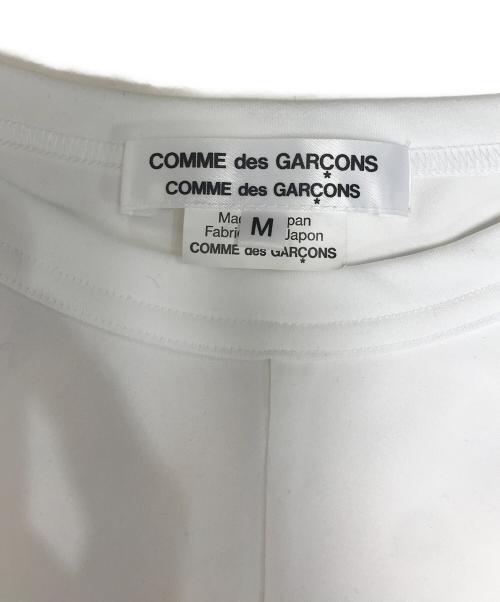 COMME des GARCONS COMME des GARCONS（コムデギャルソン コムデギャルソン）COMME des GARCONS COMME des GARCONS (コムデギャルソン コムデギャルソン) エステルジャージー 裾ギャザーカットソー ホワイト サイズ:Mの古着・服飾アイテム