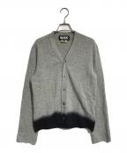 BLACK COMME des GARCONSブラックコムデギャルソン）の古着「グラデーションニットカーディガン」｜グレー