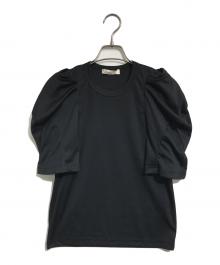 COMME des GARCONS（コムデギャルソン）の古着「ギャザースリーブカットソー」｜ブラック